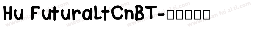 Hu FuturaLtCnBT字体转换